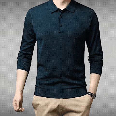 Valdemar™ | Cashmere Long Sleeve Polo