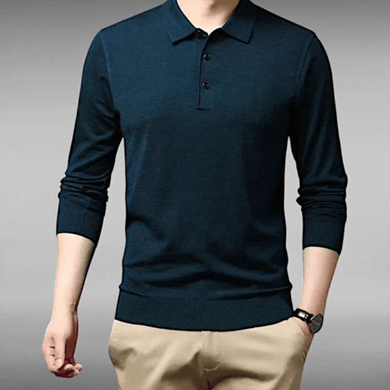 Valdemar™ | Cashmere Long Sleeve Polo