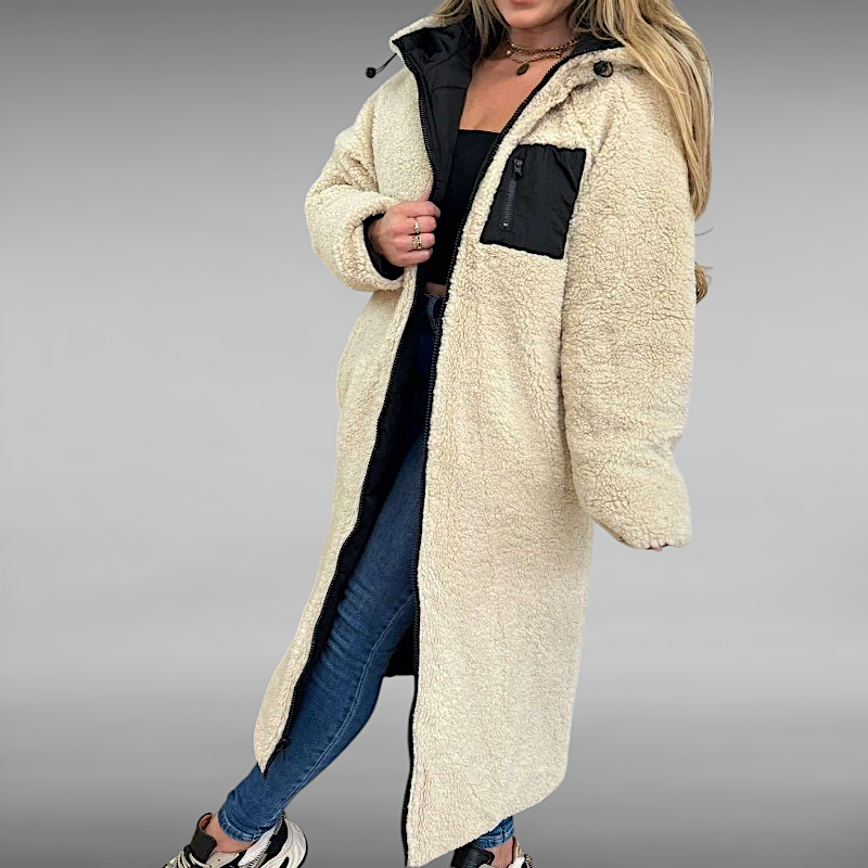 Celine™ | Lange omkeerbare winterjas