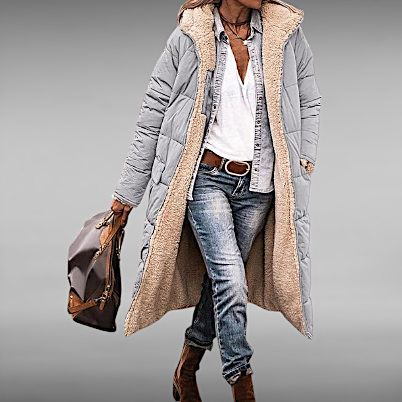 Celine™ | Lange omkeerbare winterjas