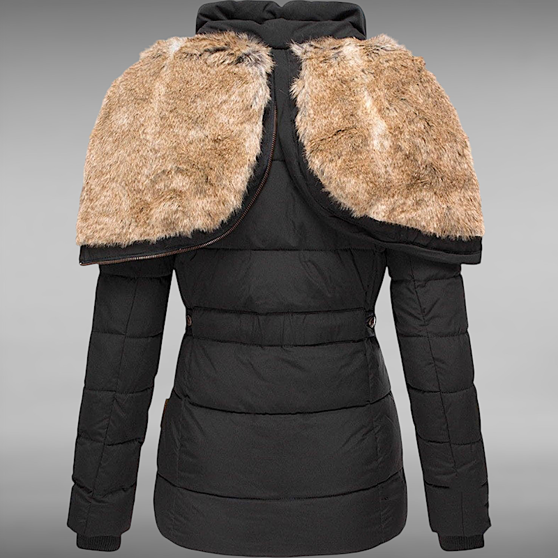 Maria™ | Warme winterjas met bontvoering