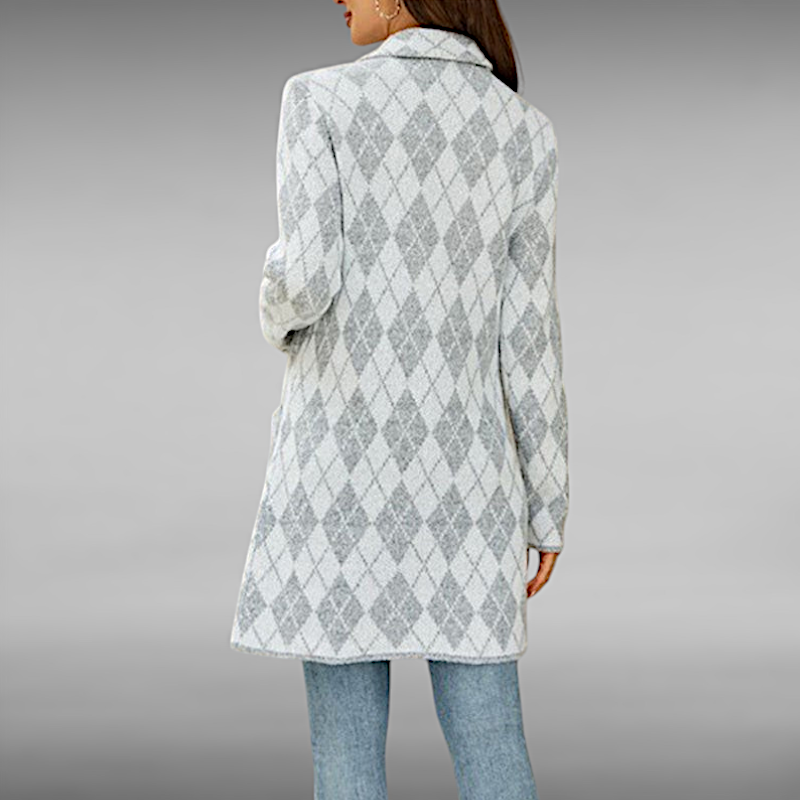 Sofie™ | Casual geometrische gebreide jas