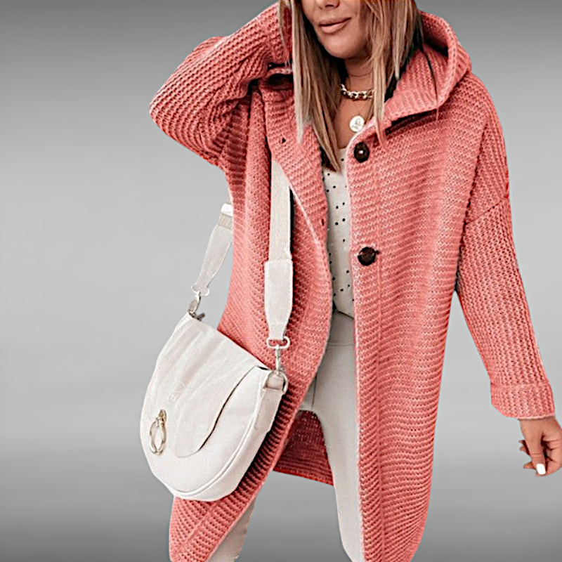 Elise™ | Casual Knitted Coat with Hood