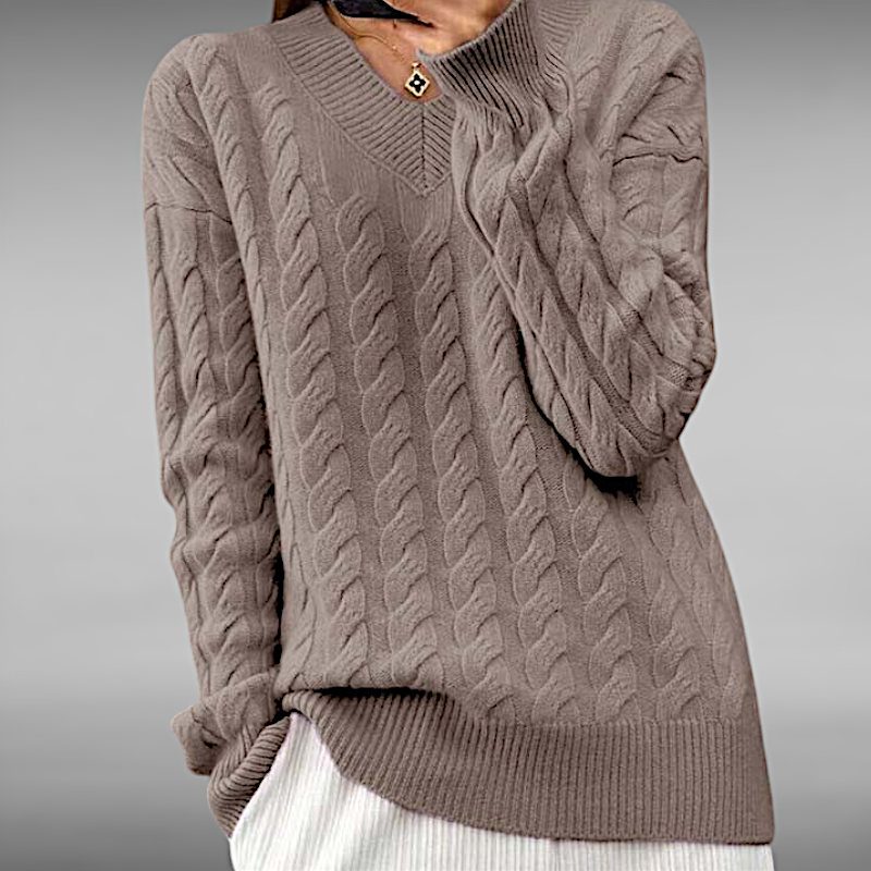 Kristin™ | Casual Cable Knit Sweater