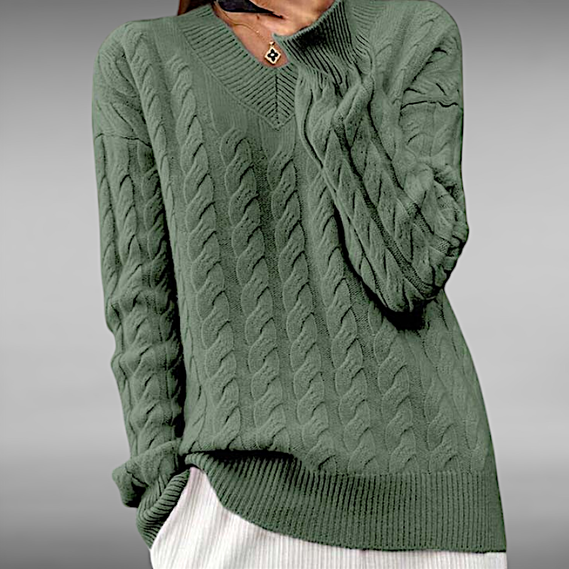 Kristin™ | Casual Cable Knit Sweater