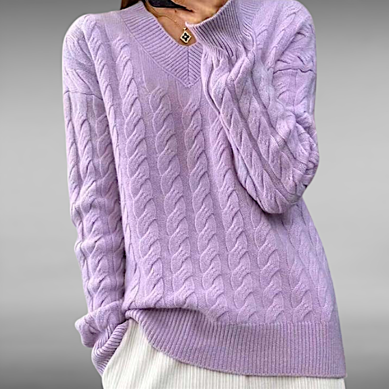 Kristin™ | Casual Cable Knit Sweater