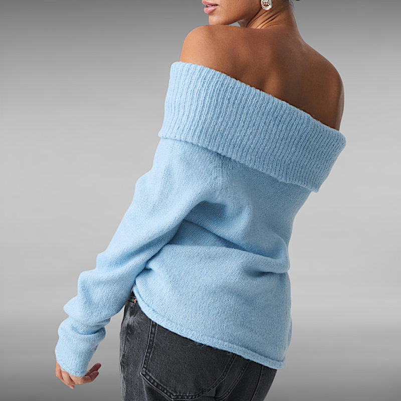 Alberta™ | Elegant Off-Shoulder Sweater