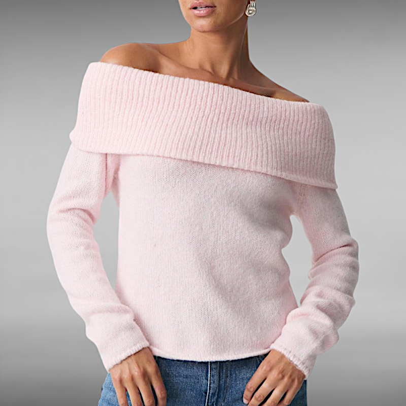 Alberta™ | Elegant Off-Shoulder Sweater