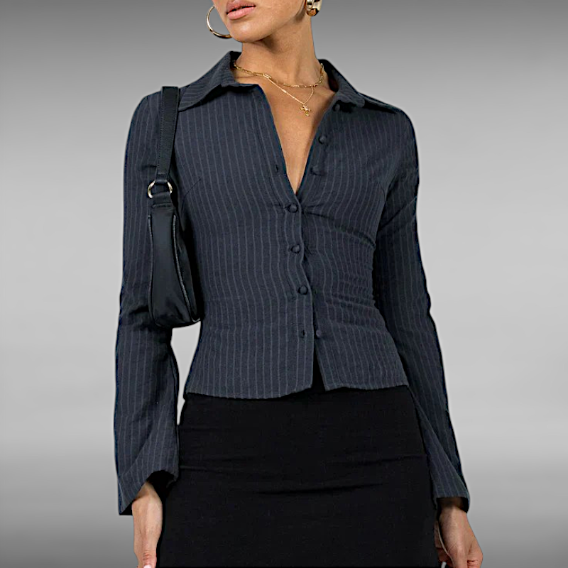 Karla™ | Soft striped top with wide sleeves – style meets comfort