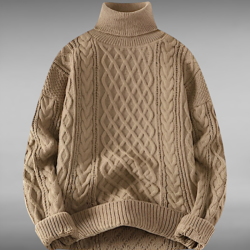 Asger™ | Vintage Twisted Turtleneck Sweater