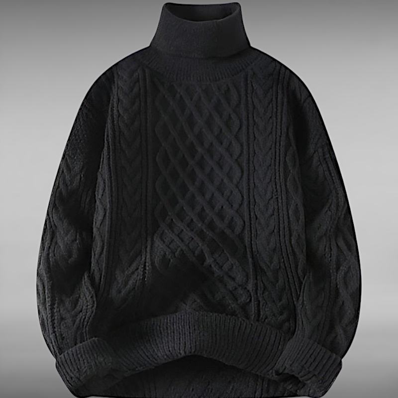 Asger™ | Vintage Twisted Turtleneck Sweater