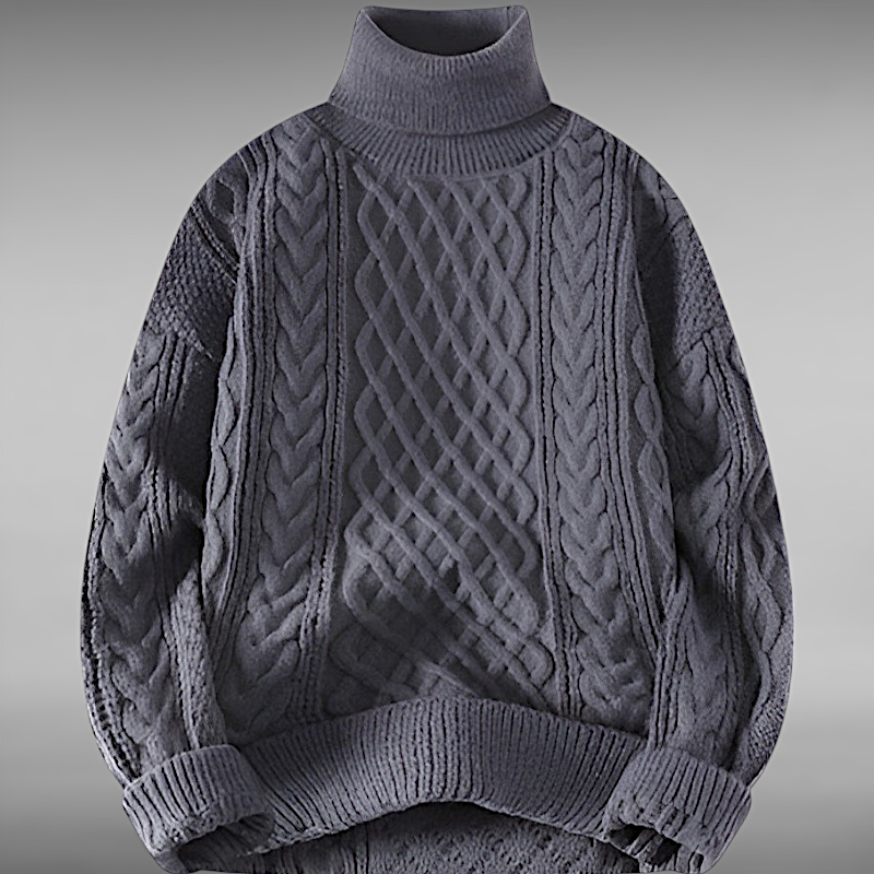 Asger™ | Vintage Twisted Turtleneck Sweater