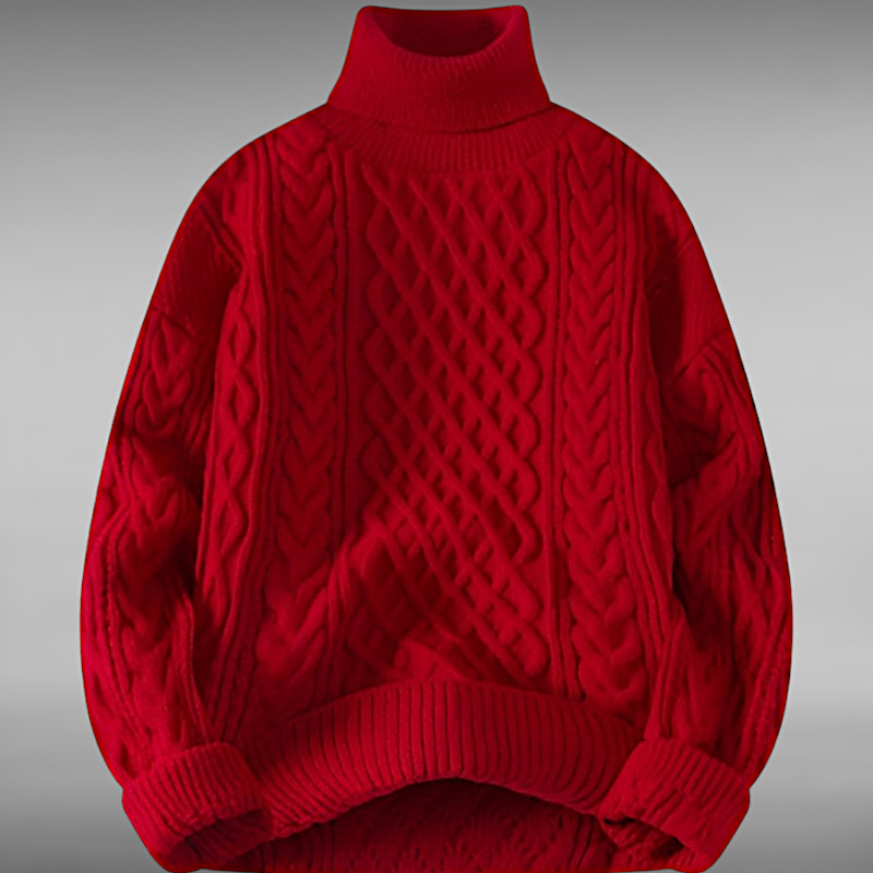 Asger™ | Vintage Twisted Turtleneck Sweater