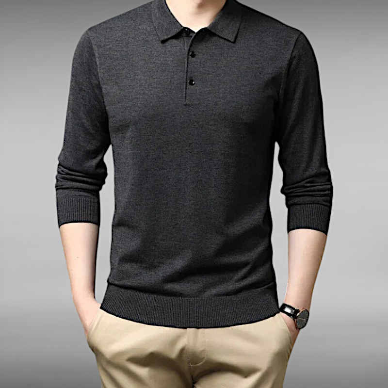 Valdemar™ | Cashmere Long Sleeve Polo