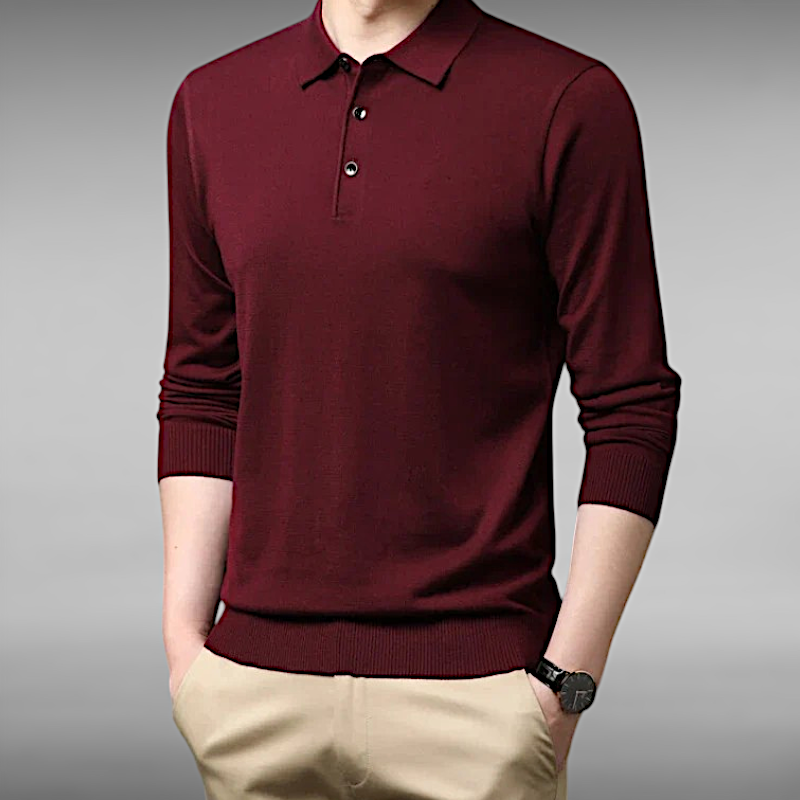 Valdemar™ | Cashmere Long Sleeve Polo