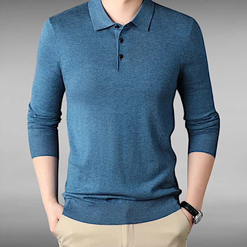 Valdemar™ | Cashmere Long Sleeve Polo
