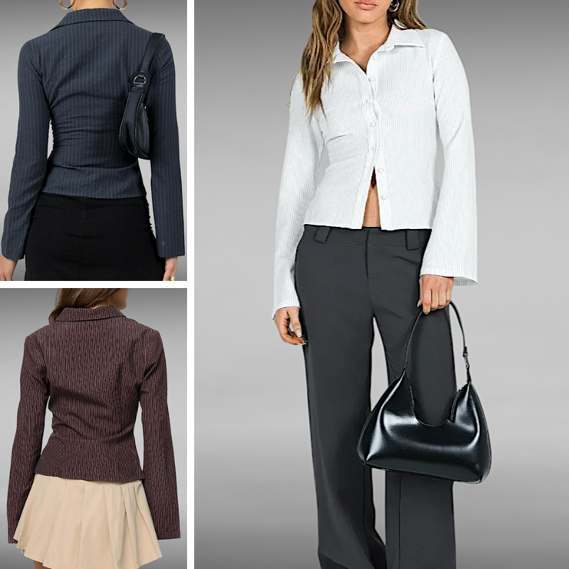 Karla™ | Soft striped top with wide sleeves – style meets comfort