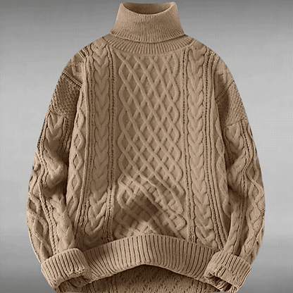 Asger™ | Vintage Twisted Turtleneck Sweater 
