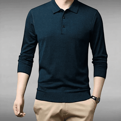 Valdemar™ | Cashmere Long Sleeve Polo 