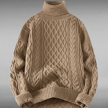 Asger™ | Vintage Twisted Turtleneck Sweater 