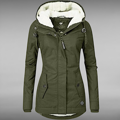 Sigrid™ | Sherpa-jas van warme katoen