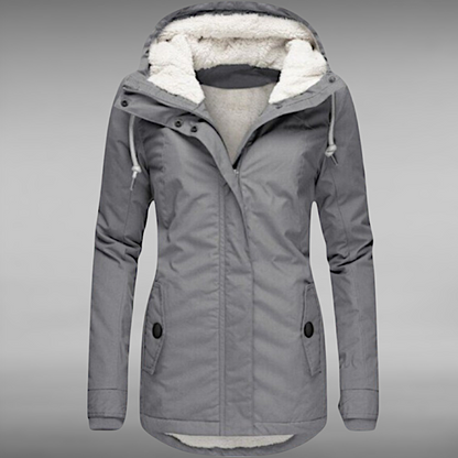 Sigrid™ | Sherpa-jas van warme katoen