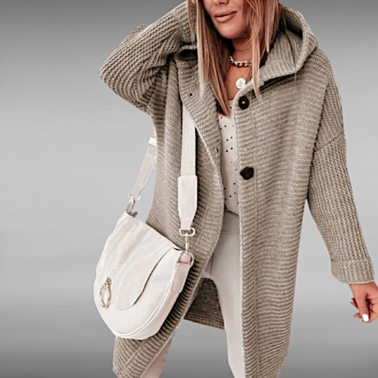 Elise™ | Casual Knitted Coat with Hood