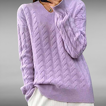 Kristin™ | Casual Cable Knit Sweater