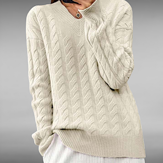 Kristin™ | Casual Cable Knit Sweater