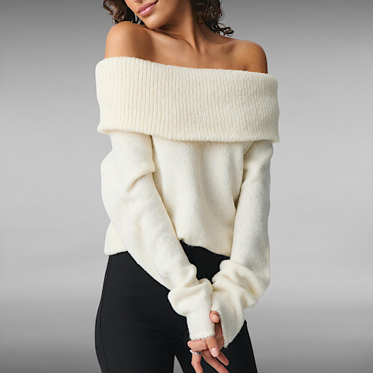 Alberta™ | Elegante off-shoulder trui