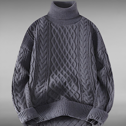 Asger™ | Vintage Twisted Turtleneck Sweater 