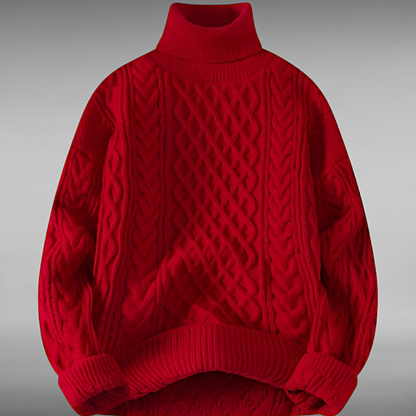 Asger™ | Vintage Twisted Turtleneck Sweater 