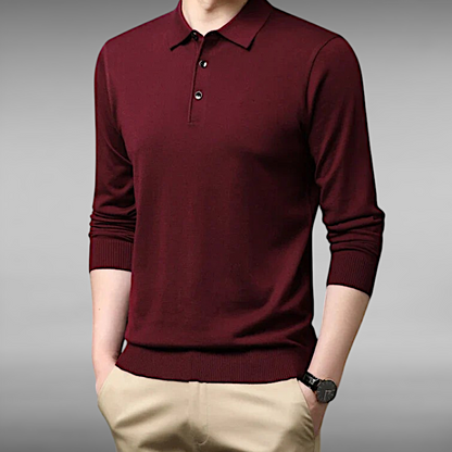 Valdemar™ | Cashmere Long Sleeve Polo 
