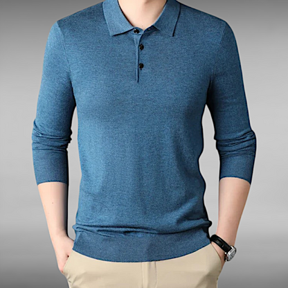 Valdemar™ | Cashmere Long Sleeve Polo 