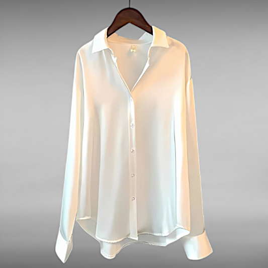 Edith™ | Luxe zijden blouse