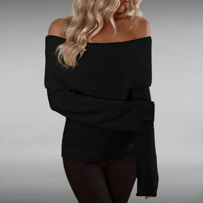 Alberte™ | Elegant Off‑Shoulder Genser