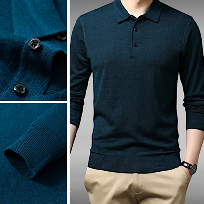 Valdemar™ | Cashmere Long Sleeve Polo 